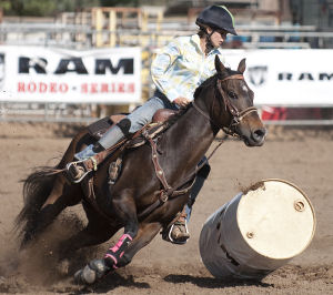 The Junior Barrel races showcased many of the talented young local riders.