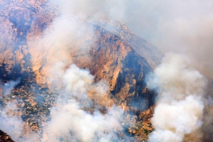 El Capitan rock face where climbers were rescued