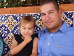 John "Mike" Garcia and daughter, Leilani