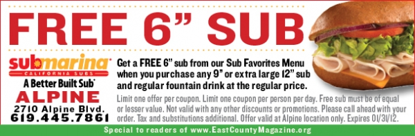 submarina California Subs