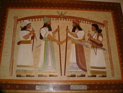 mural at St. Peter's Chaldean church in El Cajon (photo credit: Miriam Raftery)